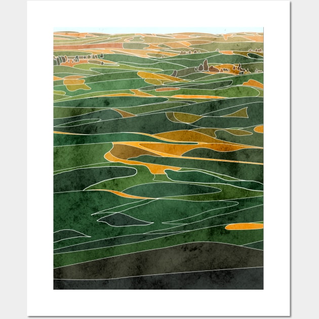 Rolling Hills Wall Art by Roguish Design